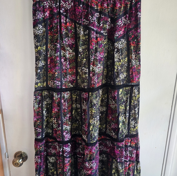 Caballero Collection Floral Maxi Skirt Medium - Picture 4 of 8